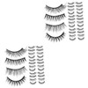 FOMIYES 40pairs Faux Lashes Lightweight Comfortable and Flexible Strip Eyelashes