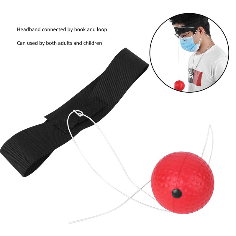 Punching Reaction PU Foam Ball Headband Adjustable Sports Fitness Boxing