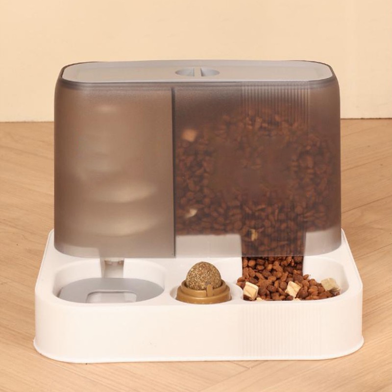 Cat Water Bowl Moderate Capacity Removable Double Pets Water Food