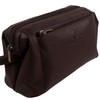 Underwood & Tanner Mens Leather Wash Bag Brown