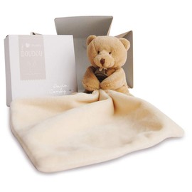 Doudou et Compagnie 302 Teddybär mit Taschentuch, in Geschenkebox