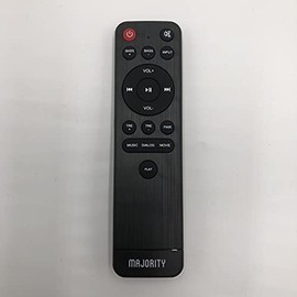 Majority Replacement Remote Control for Teton Soundbar