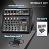 6-Channel Audio Mixer for PC, SX-6iu Mixing Console with XLR