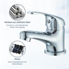 HARNART Bathroom Sink Tap, Galvanisation, Short Version in Modern Design,