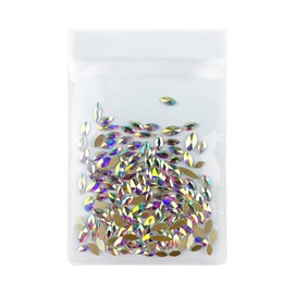 144 Rhinestones for Nails, Flatback Crystal 3D Decorations for Nail Art Accessories, DIY, Crafts (Mixed Shapes) (Mix 144 Eye)