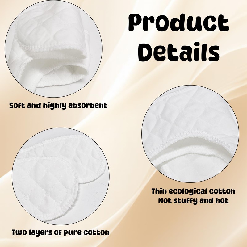 UptVin Pack of 10 Reusable Bra Inserts Cotton, Bra Inserts