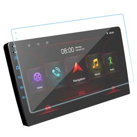 Navigation Screen Protector Anti Glare Anti Fingerprint Central Control Navigation Tempered Film with Cleaning Kit GPS Navi Film Shockproof10Inch (9 Inch)