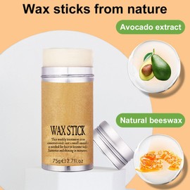 Hair Wax Stick, Wax Stick for Hair, Wax Stick Hair, Hair Wax Stick Women, Hair Wax Pen, Hair Styling Stick, Hair Pomade Stick for Professional Salon and Home Use, with a Black Comb, 75 g