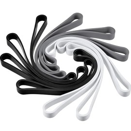 Outus 10 piezas de bandas de goma de silicona grandes de 7 pulgadas, bandas elásticas extra grandes para cuaderno, oficina, equipo al aire libre, rega