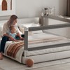 IKARE Bed Rail for Toddlers, New Upgraded Infants Safety Bed