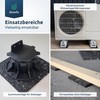 diconfa 4 x Rubber Granulate Patio Pads 200 x 200