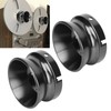 1 Pair 10 Inch NAB Hub Adapters Polished Aluminum Alloy