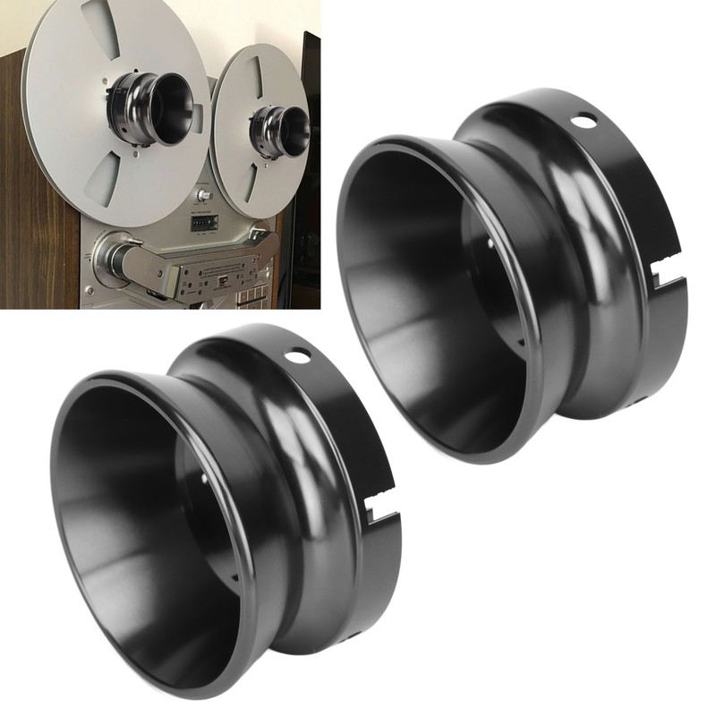 1 Pair 10 Inch NAB Hub Adapters Polished Aluminum Alloy