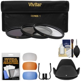 Essentials Bundle for Nikon 70-300mm f/4.5-6.3G DX AF-P ED Zoom-Nikkor Lens with 3 UV/CPL/ND8 Filters + Hood + 3 Pop-Up Flash Diffusers + Kit