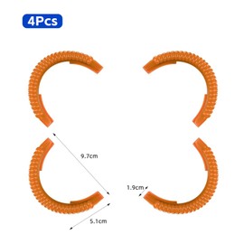 BRIOTA 2 Propeller Guard for DJI Avatar 2, Bumper Ring Impact Protection, Fluorescent Bumper Rings, Anti-Collision Protective Case, Compatible with DJI AVATA 2 (Orange)