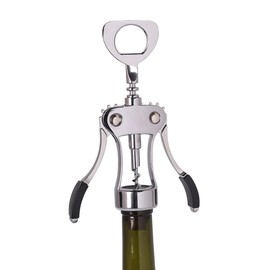 Wine Opener, Zinc Alloy Premium Wine Bottle Opener Wing Corkscrew with Multifunctional Corks and Caps Bottle Opener, Upgrade