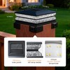APONUO Solar Post Cap Lights Outdoor, 3 CCT& 2 Brightness