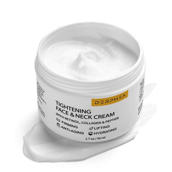 DERPHEA Neck Tightening Cream, Neck Firming Cream For Tightening and