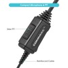 COMMIXC 2-Pack Walkie Talkie Earpiece, 1-Pin 2.5mm Two Way Radio