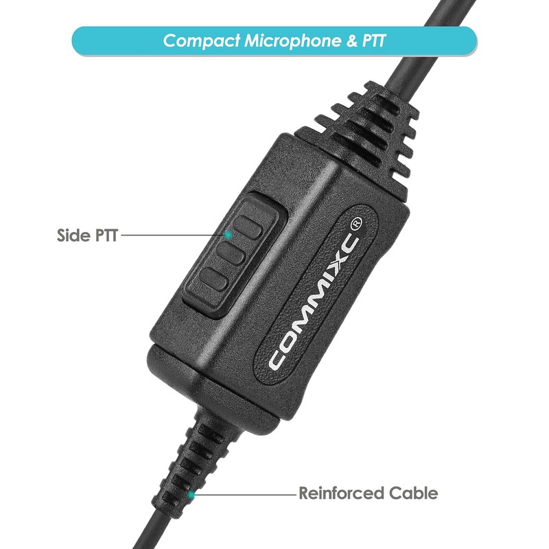 COMMIXC 2-Pack Walkie Talkie Earpiece, 1-Pin 2.5mm Two Way Radio