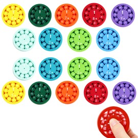 COSORO 18pcs Math Fidget Spinners Math Fidget Toys for Kids,Math Fact Fidget Spinners Addition Subtraction Multiplication Division Fidget Toy Math Spinner Educational Toy Maths Games for the Classroom
