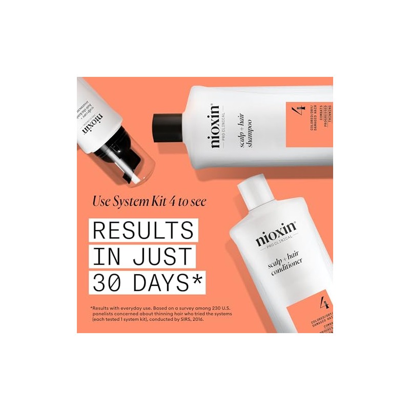 Nioxin System 4 Shampoo & Conditioner Prepack, Color Treated Hair