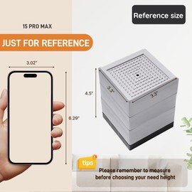 JONHWI Bed Risers, Furniture Raise Blocks, 2,3 or 4 inch Stilts Heavy Duty for Bed Couch Desk Sofa Table Lifts, Furniture Legs Lifters Support up to 1300 Lbs (Light Grey, 4 Pack Set)