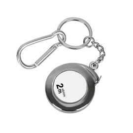 Eiudxue Tape Measure Keychain, Functional Mini Tape Measure Keychain 2M Stainless Steel Tape Measure Durable
