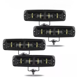 Unbranded 6inch LED Work Light Bar Spot Flood Pods Offroad Fog Lamp UTV SUV ATV Driving US - 4PCS