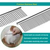 Dog Combs for Grooming, Metal Cat Comb for Removing Tangles