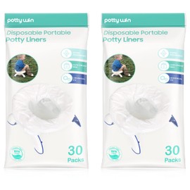 [60 Counts] Disposable Potty Liners compatible with OXO Tot 2-in-1 Go Potty, Potty Refill Bags for Toddler Travel, Universal Potty Bags Fit Most Potty Chairs | Minne Baby