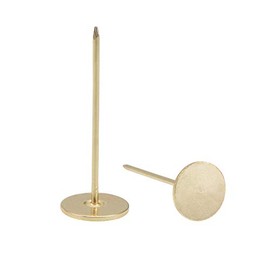 sourcing map Pack of 20 upholstery nails 18 mm x 50 mm flat head furniture nails gold