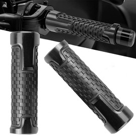 Motorcycle Handlebar Grips 22 mm 7/8 Inch Grip Rubber for Suzuki SV650 SV 650 SV650S SV650X SV650A (Black)