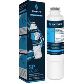 SpiroPure SP-SA020 NSF Certified Refrigerator Water Filter Replacement for DA29-00020B, HAF-CIN, HAF-CIN-EXP, 9101, DA29-00020A/B, DA29-00020A, DA97-08006A (1 Pack)