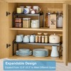 2 Pack Expandable Cabinet Countertop Shelves, Stackable Shelves Organizers For