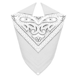 Van Der Rich ® - Bandanas made of 100% cotton headscarf for men and women, White