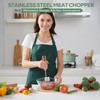 Stainless Steel Meat Chopper & Masher - Heavy Duty 6