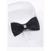 Rhinestone Bow Ties for Men Pre-Tied Bow Ties Banquet Bowtie