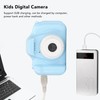 Kids Camera 2.0in IPS Screen Blue Comfortable Grip Rounded Body