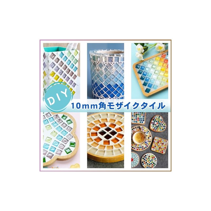 TOMOTHY Mosaic Tile, 0.4 inch (10 mm), 7.1 oz (200