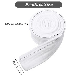 Teaaha Robe Belt Replacement Terry Cotton Flannel Hotel Pajamas Dressing Gown Cord Robe Tie up Soft Bathrobe Belt Thick Waist Belt Unisex Replacement, 180x5cm