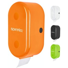 Spirella WC Rollenhalter + Ersatzrollenhalter "Cube" zum kleben oder bohren Orange