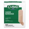 CURAD Sheer Adhesive Bandages, 3/4 x 3 Inch, For First
