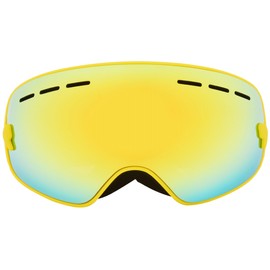 Double Layer Anti Fog Large Spherical Outdoor Children Protection Skiing Sports Goggles Skating Glasses(Yellow Frame )