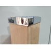 Blueprint Joinery Stair NEWEL POST FLAT CAP CHROME 82mm -