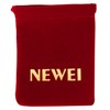 NEWEI - arete de gallina de acrílico con diseño floral