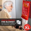 72 HRS Fiberglass XL Fire Blanket - Fire Blankets Emergency
