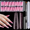 MELLIEX 150 Pieces Dual Nail Forms, Polygel Nail Tips Starter