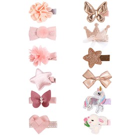 Bangs Clips, Hair Clips, Hair Pins, Hair Accessories, Bangs, Cute, Stylish, Birthday Gift (Set of 12)