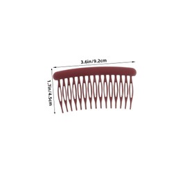 Gatuida 8pcs Frosted French Hair Combs for Women Decorative Side Bangs Hairpins Non Slip Teasing Comb Clips Comfortable Hair Accessories for Daily Wear and Special Occasions